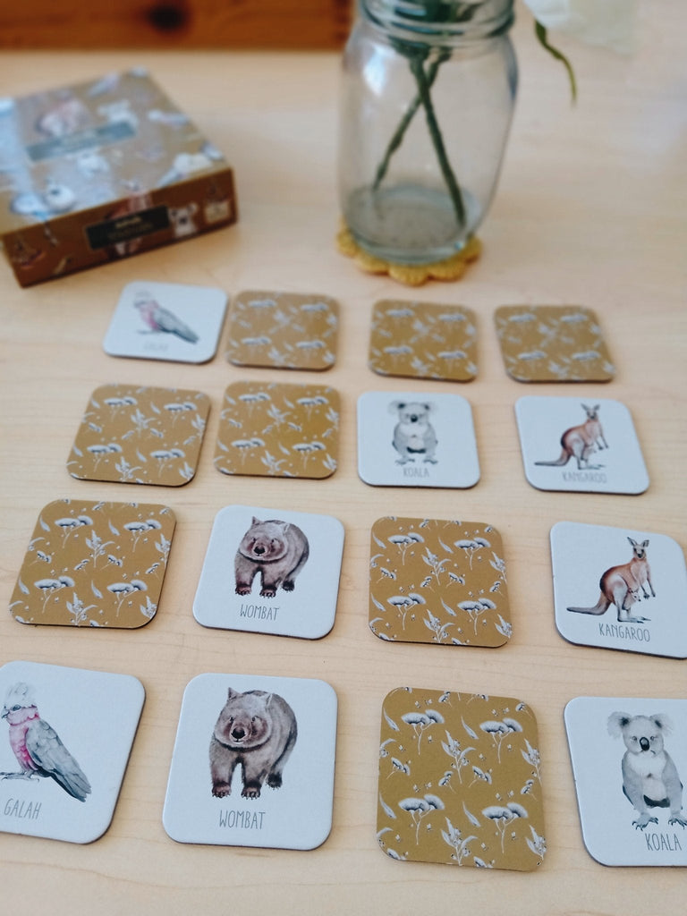Australian Memory Card Game - Modern Monty - Sticks & Stones Education