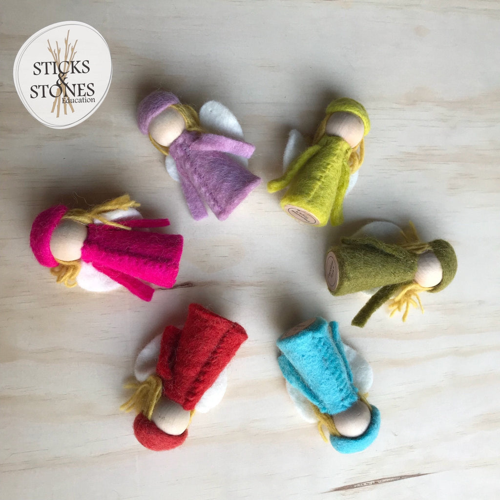 Bright Elves - Set of 6 - Papoose Toys - Sticks & Stones Education