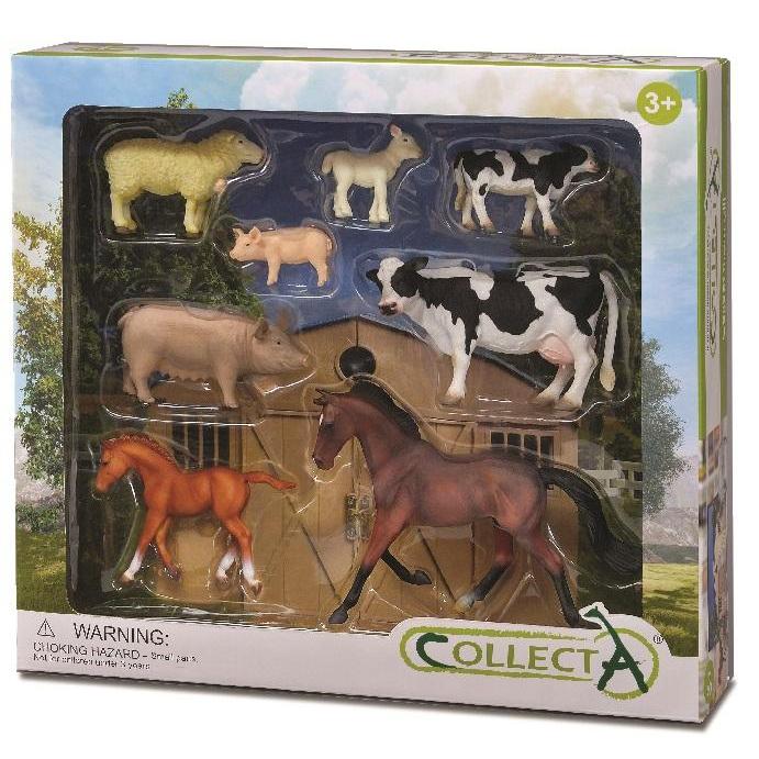 Farm Life Gift Set 8pc || CollectA - CollectA - Sticks & Stones Education