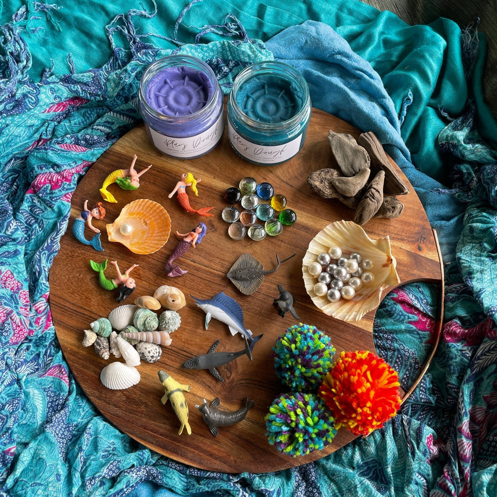 Mermaid Play Dough Kit - Sticks & Stones Education - Sticks & Stones Education