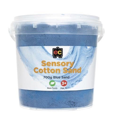 Sensory Cotton Sand 700g - Blue - Educational Colours - Sticks & Stones Education