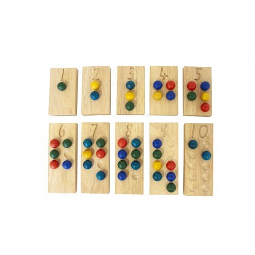 Wooden Counting Tablets 1 to 10 - QToys - Sticks & Stones Education
