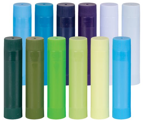 Slicks Paint Sticks || Cool Ocean - Set of 12 - Zart Art - Sticks & Stones Education