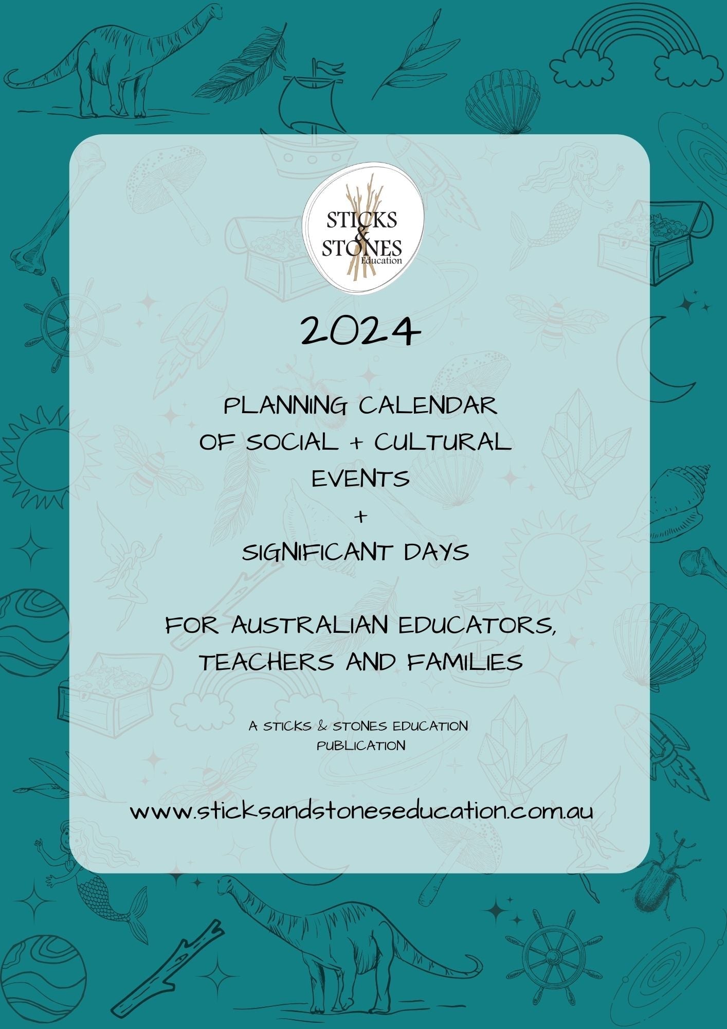 2024 Printable Calendar of Significant Days Sticks & Stones Education
