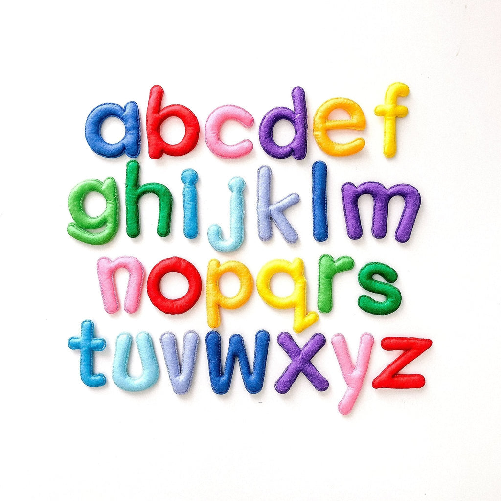 ABC Lowercase Felt Alphabet & Flashcards - Curious Columbus - Sticks & Stones Education