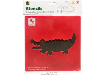 Australian Animals Stencil (2) – Set of 6 - Educational Colours - Sticks & Stones Education