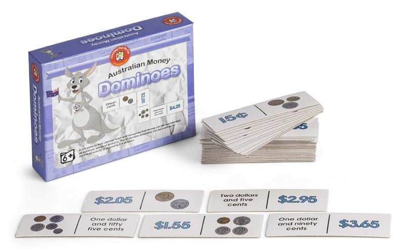 Australian Money Dominoes Game - Learning Can Be Fun - Sticks & Stones Education
