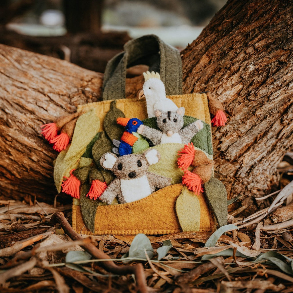 Australiana Gumnut Playscape Bag || Tara Treasures - Tara Treasures - Sticks & Stones Education