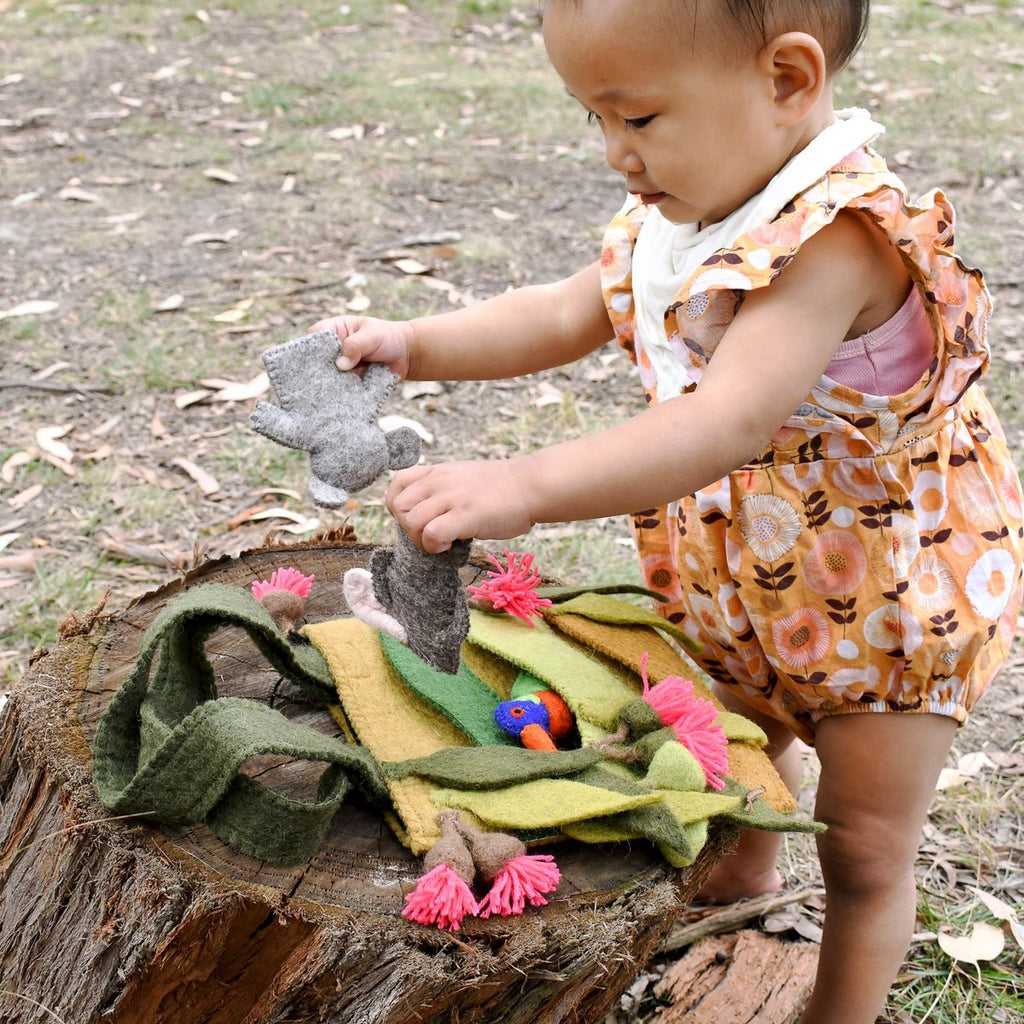 Australiana Gumnut Playscape Bag || Tara Treasures - Tara Treasures - Sticks & Stones Education