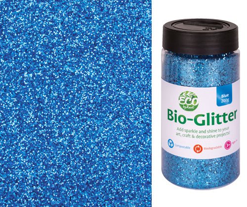 Bio Glitter || Blue - 200g - Zart Art - Sticks & Stones Education