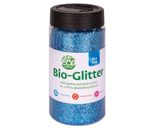 Bio Glitter || Blue - 200g - Zart Art - Sticks & Stones Education