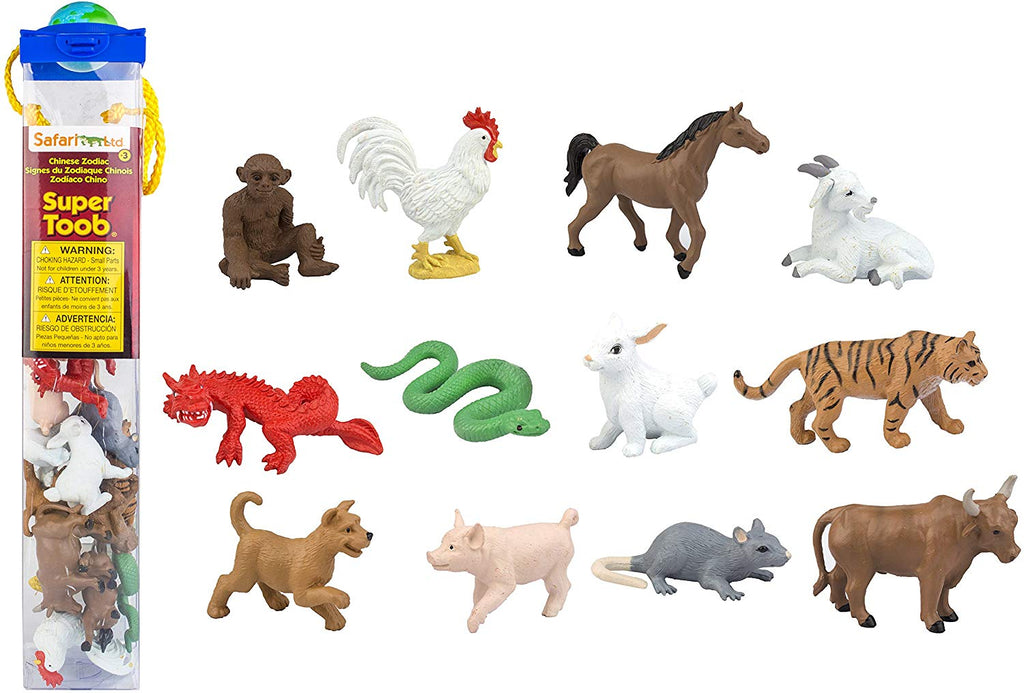 Chinese Zodiac Animals Toob - Safari Ltd - Sticks & Stones Education