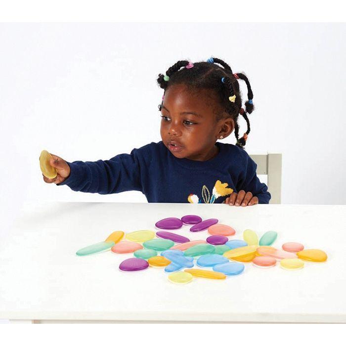 Clear Junior Rainbow Pebbles - EdX Education - Sticks & Stones Education