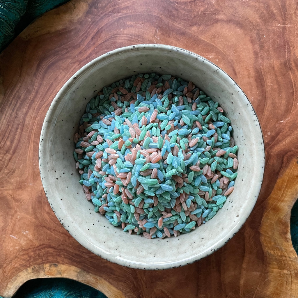 Earthy Themed Colourful Sensory Rice