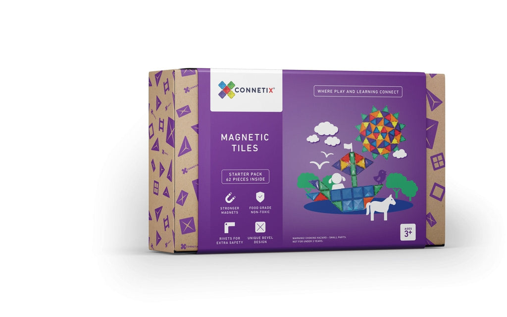 Connetix Tiles 62 Piece Set - Connetix TIles - Sticks & Stones Education