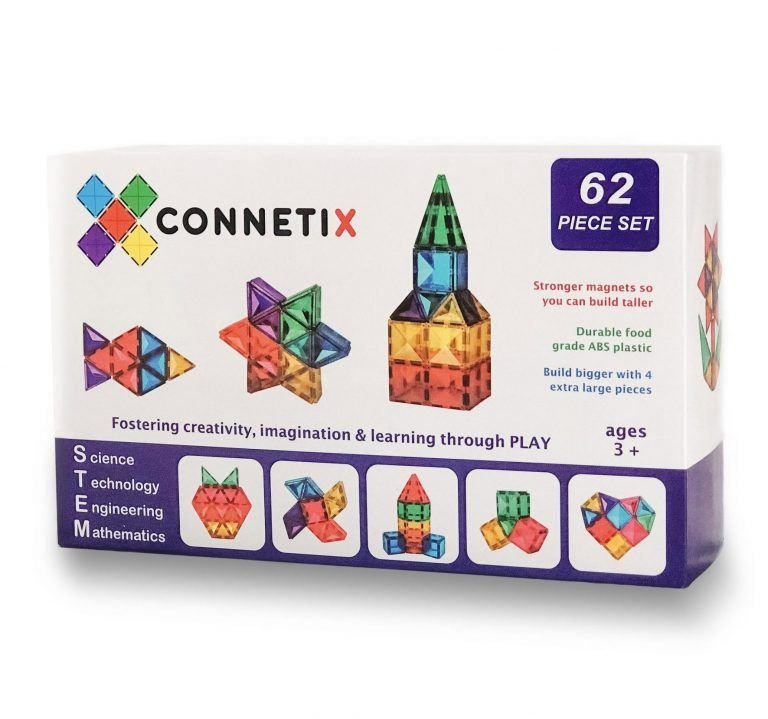 Connetix Tiles 62 Piece Set - Connetix TIles - Sticks & Stones Education
