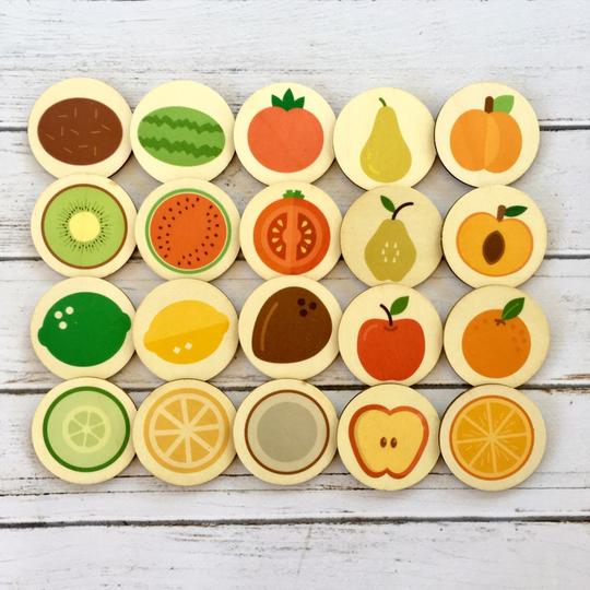 Cut Fruit Memory Match Game || My Little Set - My Little Set - Sticks & Stones Education
