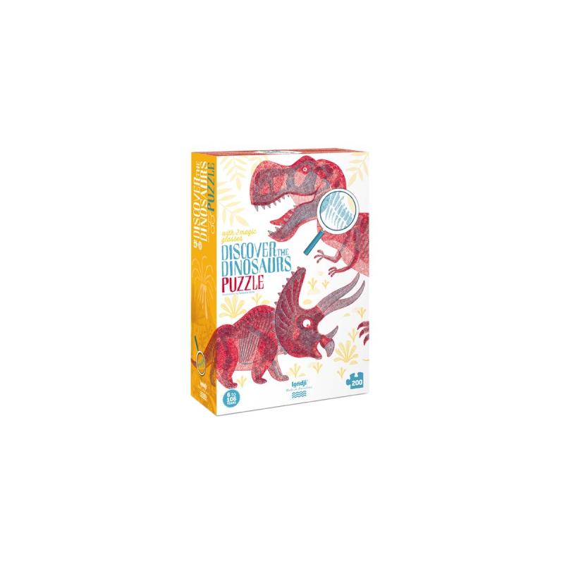 Discover The Dinosaurs Puzzle | 200 || Londji - Londji - Sticks & Stones Education