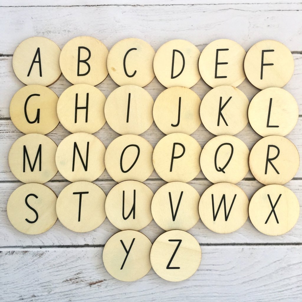 Double-Sided Alphabet Discs || My Little Set - My Little Set - Sticks & Stones Education