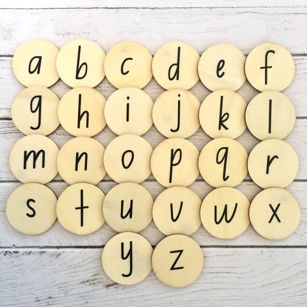 Double-Sided Alphabet Discs || My Little Set - My Little Set - Sticks & Stones Education