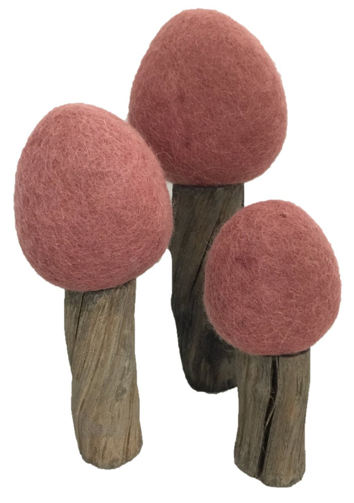 Earth Autumn Felt Trees - Set of 3 - Papoose Toys - Sticks & Stones Education