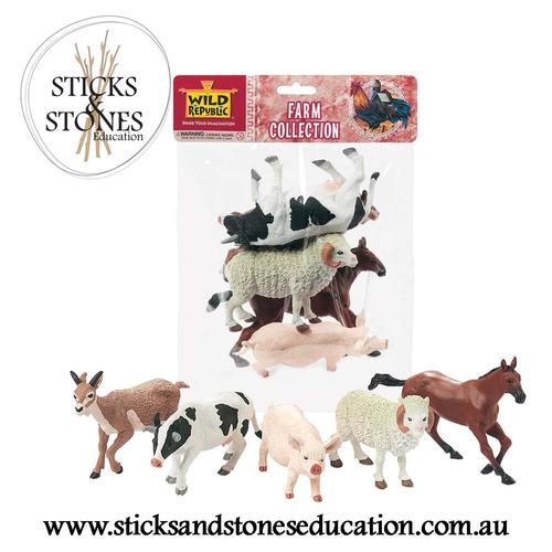 Farm Animals Polybag || Wild Republic - Wild Republic - Sticks & Stones Education