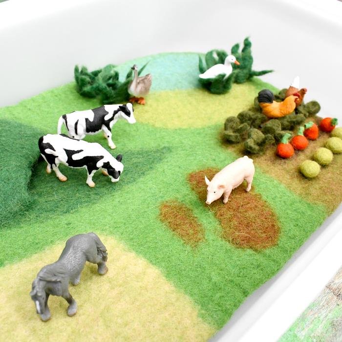 Farm Felt Playscape || Tara Treasures - Tara Treasures - Sticks & Stones Education