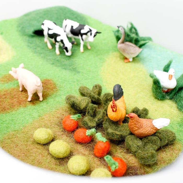 Farm Felt Playscape || Tara Treasures - Tara Treasures - Sticks & Stones Education