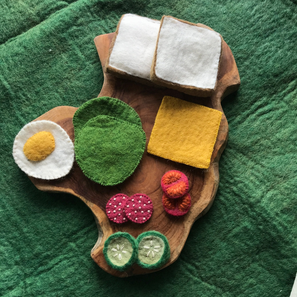 Felt Sandwich with Toppings || Papoose Toys - Papoose Toys - Sticks & Stones Education