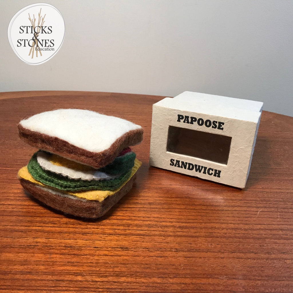 Felt Sandwich with Toppings || Papoose Toys - Papoose Toys - Sticks & Stones Education