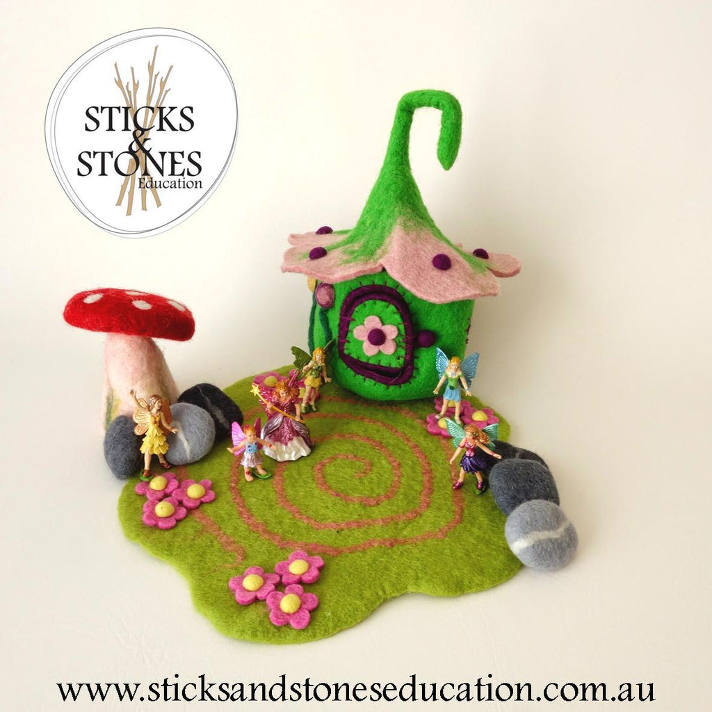 Felt Toadstool (Large) - Himalayan Felt Co. - Sticks & Stones Education