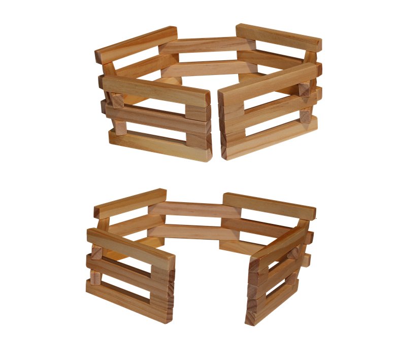 Folding Wooden Fences - Set of 4 - The Freckled Frog - Sticks & Stones Education