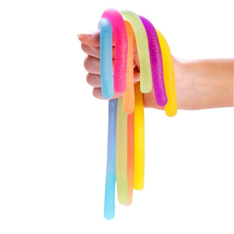 Glitter Stretchy Noodles - Pullie Pals - Sticks & Stones Education