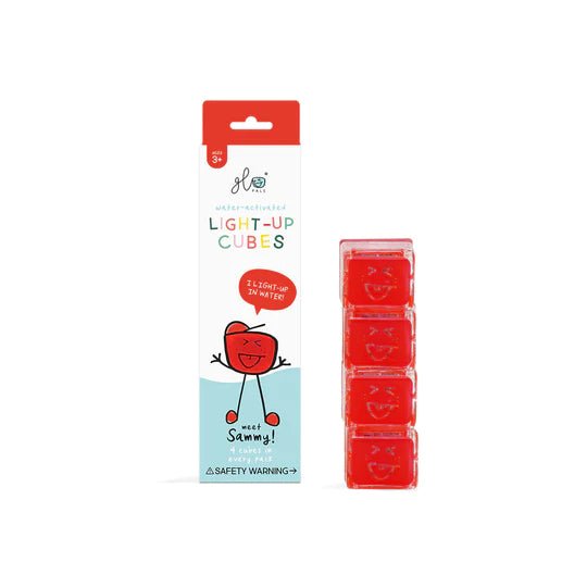 Glo Pals Cube Sammy || Red - Glo Pals - Sticks & Stones Education