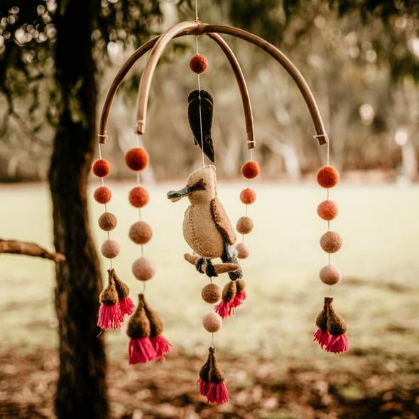 Kookaburra with Gum Blossoms Mobile || Tara Treasures - Tara Treasures - Sticks & Stones Education