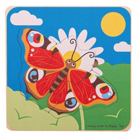 Lifecycle Layer Puzzle Butterfly - BigJigs Toys - Sticks & Stones Education