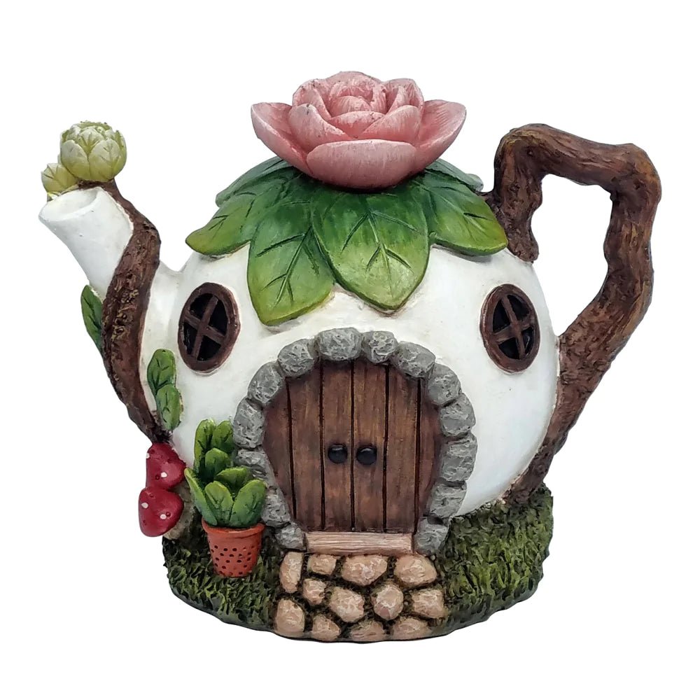 Lotus Flower Tea Pot Fairy House - Sticks & Stones Education - Sticks & Stones Education