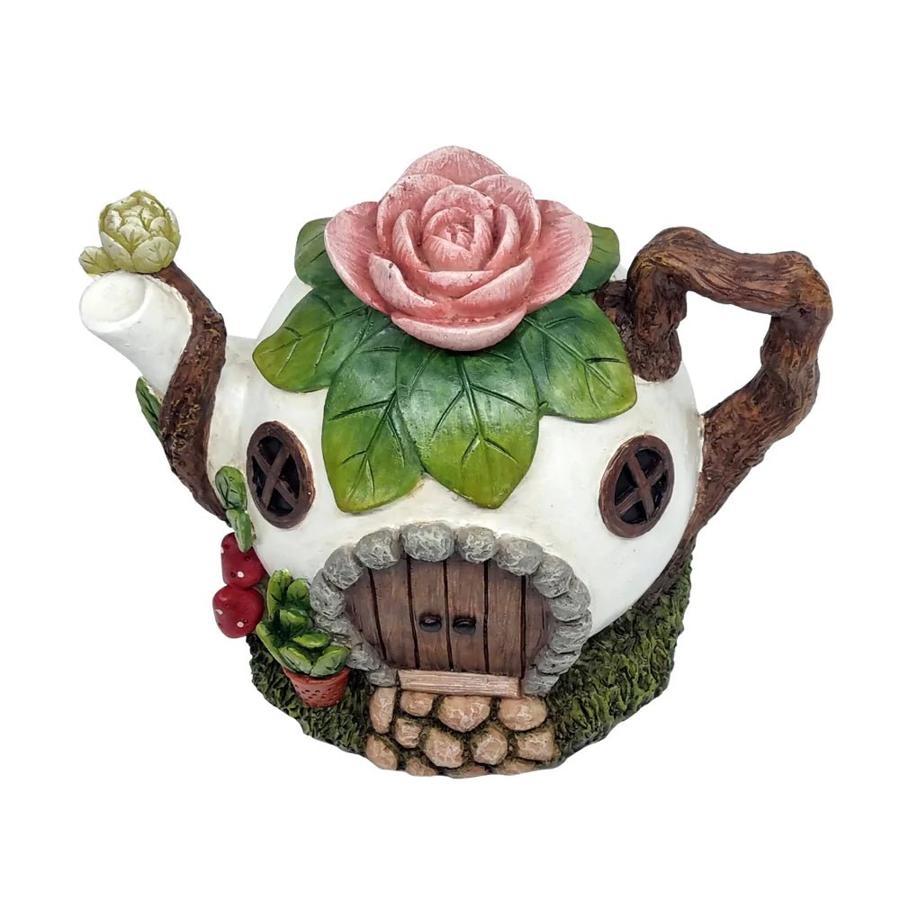 Lotus Flower Tea Pot Fairy House - Sticks & Stones Education - Sticks & Stones Education