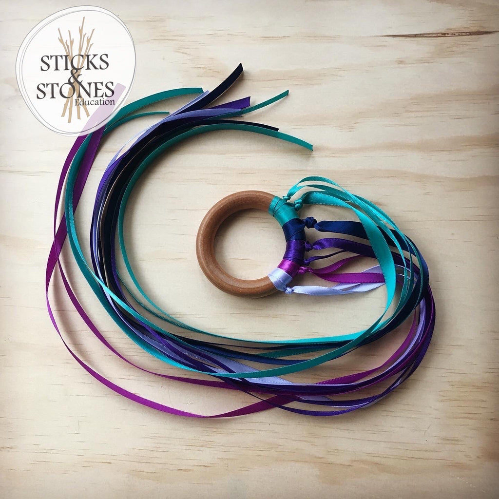 Mermaid Tail Dancing Ribbon Ring - Sticks & Stones Education - Sticks & Stones Education