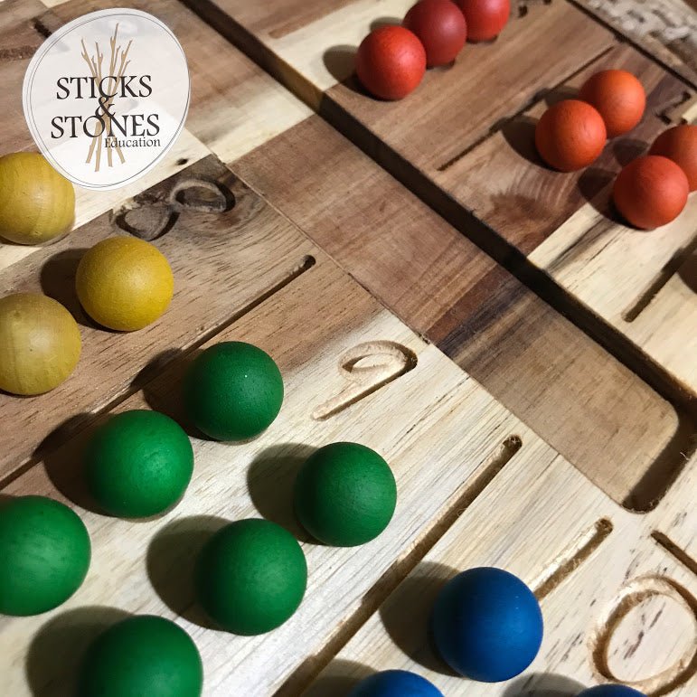 Natural Counting Board - QToys - Sticks & Stones Education