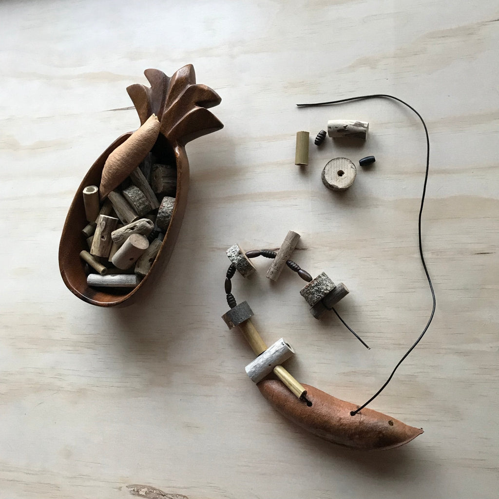 Natural threading set - Sticks & Stones Education - Sticks & Stones Education