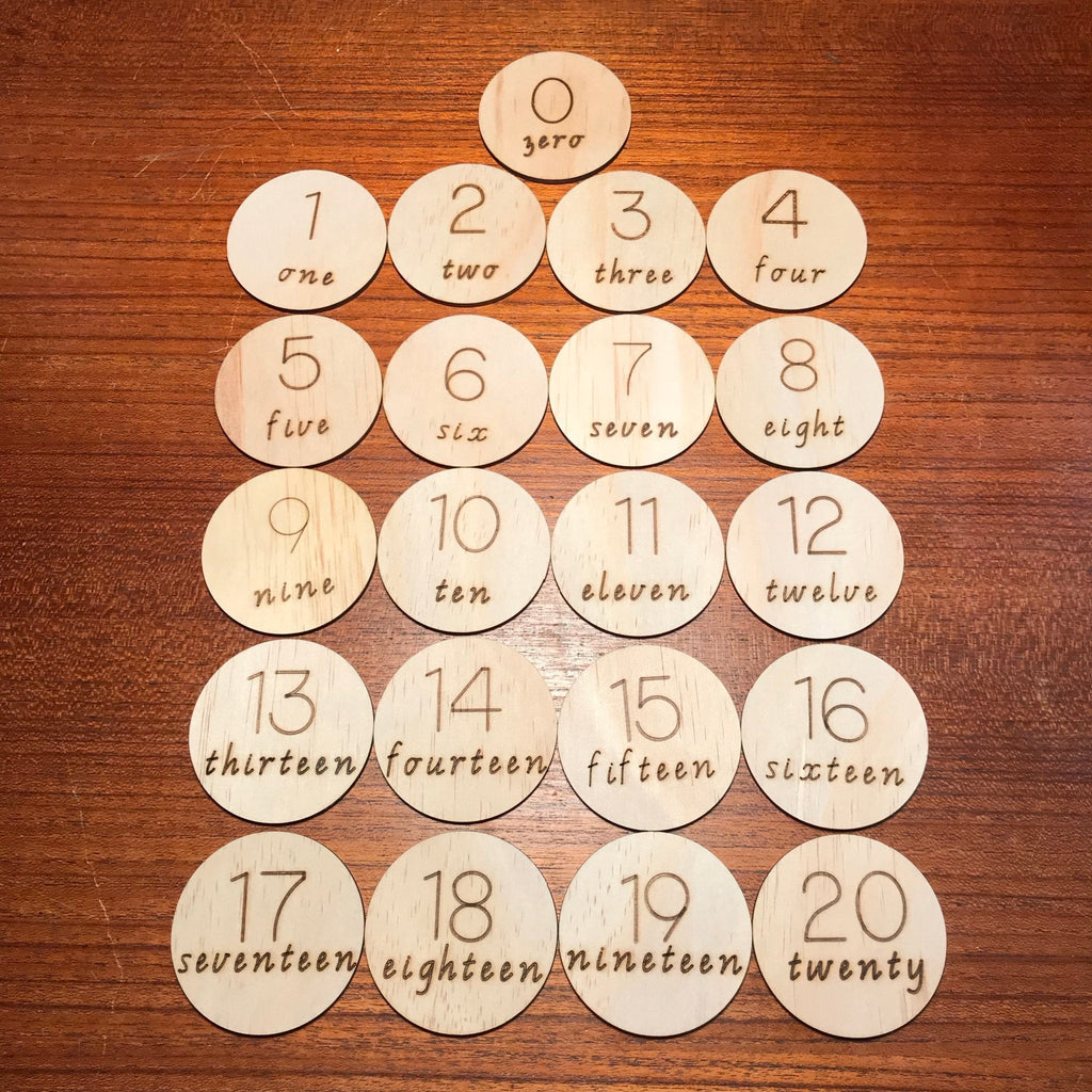 Numbers Discs - Happily Handmade - Sticks & Stones Education