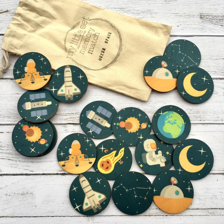 Outer Space Memory Match Game || My Little Set - My Little Set - Sticks & Stones Education