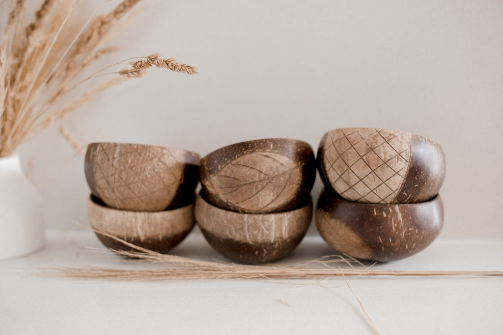 Patterned Coconut Sorting Bowls || QToys - QToys - Sticks & Stones Education
