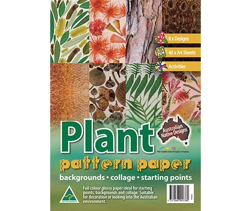 Plant Pattern Paper - Zart Art - Sticks & Stones Education