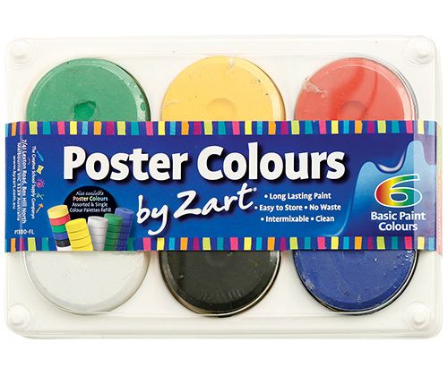 Poster Paint Palette in Basic Tones - Zart Art - Sticks & Stones Education