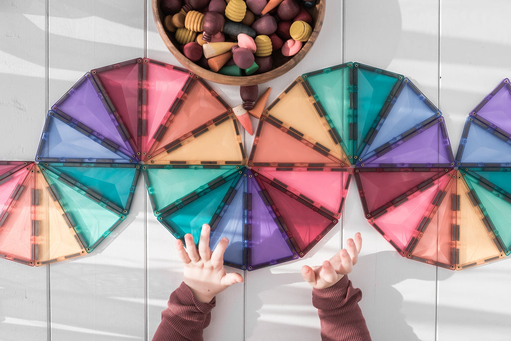 PRE-ORDER Pastel Mega Pack - 202 Piece || Connetix Tiles - Connetix Tiles - Sticks & Stones Education