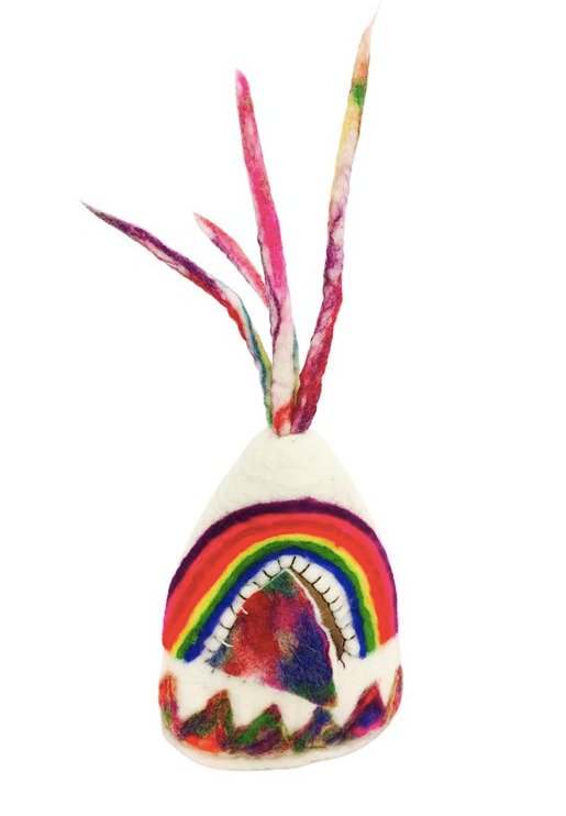 Rainbow Felt Tent - Himalayan Felt Co. - Sticks & Stones Education