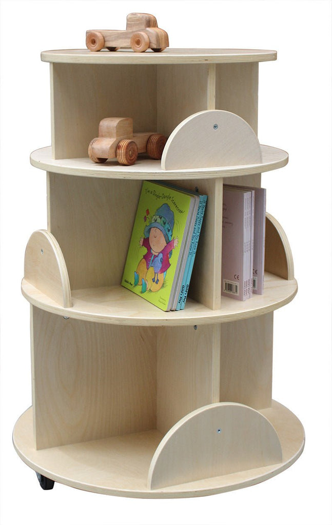 Revolving Wooden Book Shelf - Billy Kidz - Sticks & Stones Education