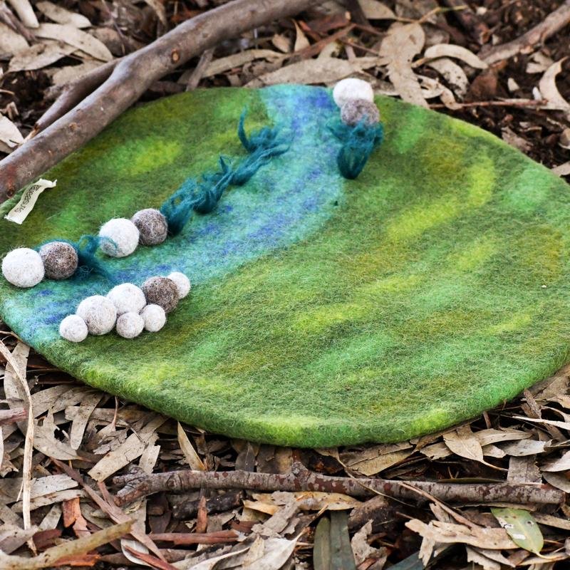 Round River Felt Playscape || Tara Treasures - Tara Treasures - Sticks & Stones Education